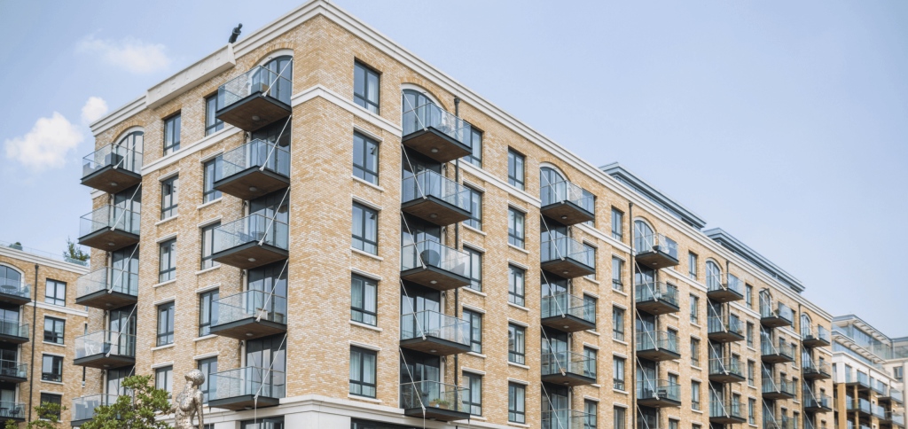 A block of modern flats