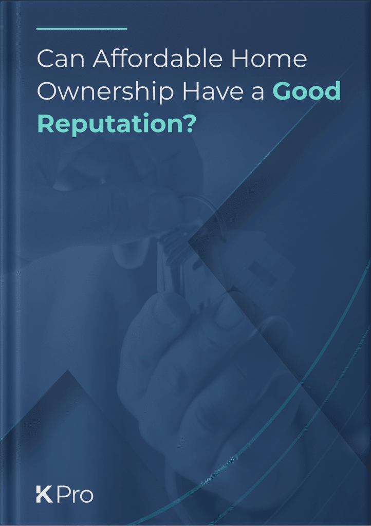 Affordable home ownership book in blue