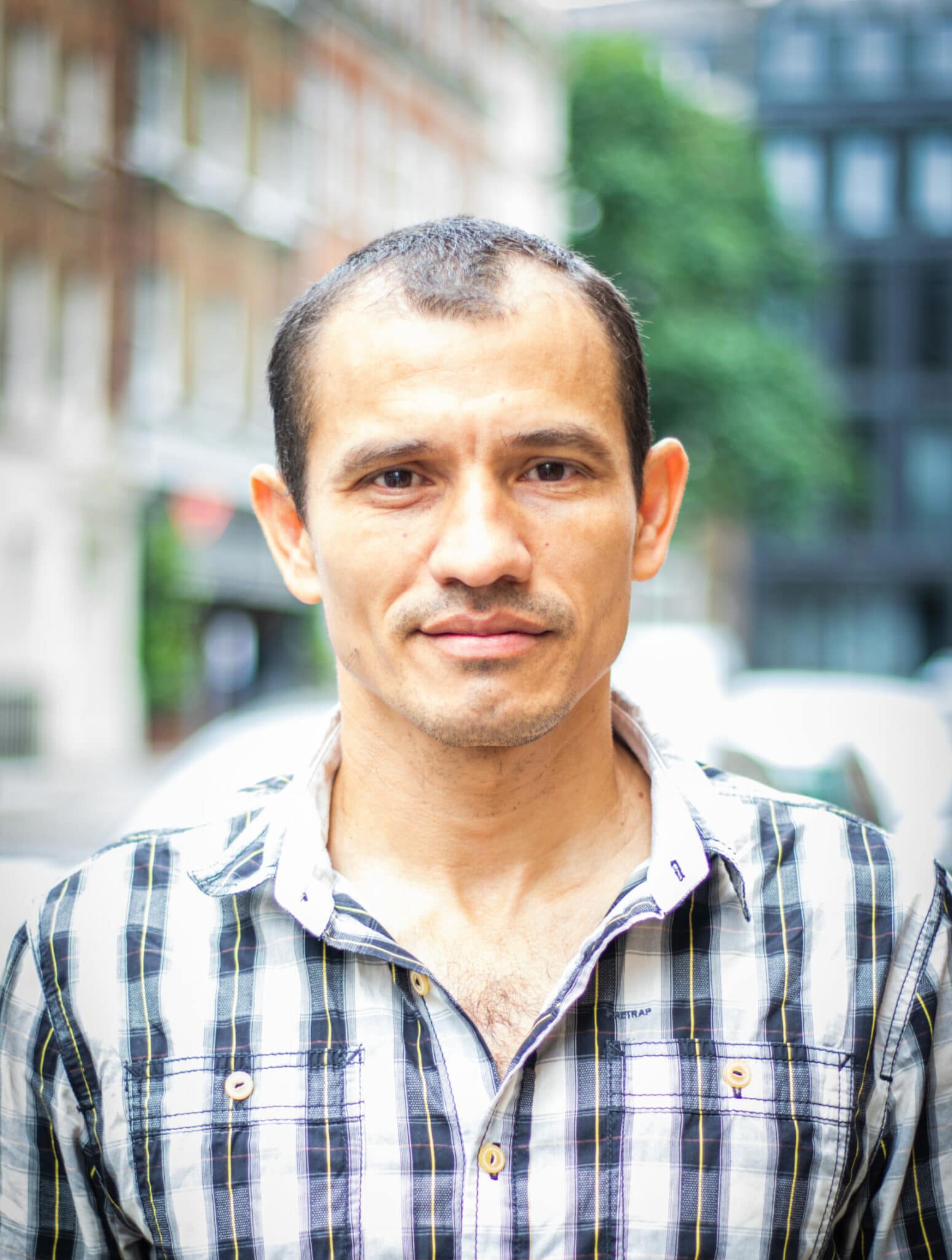 Portrait of a man with a shirt