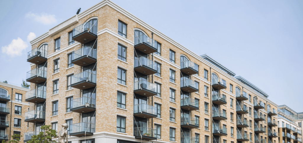 A block of modern flats