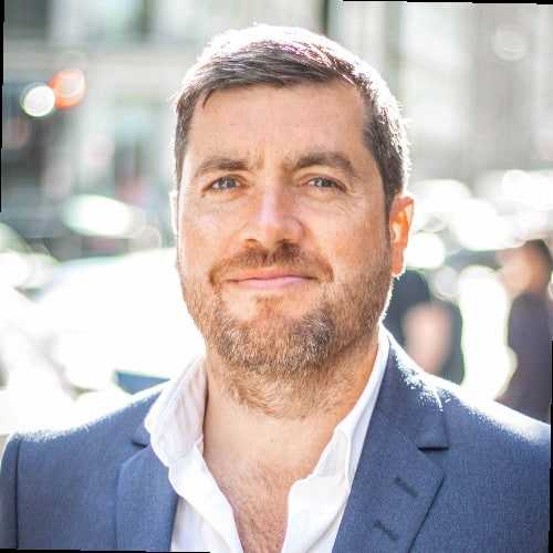 Portrait of a smiling business man with a suit
