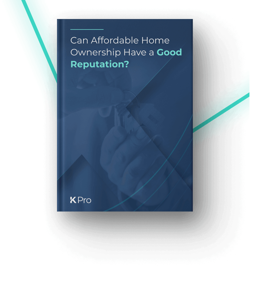 Affordable home ownership book with blue cover